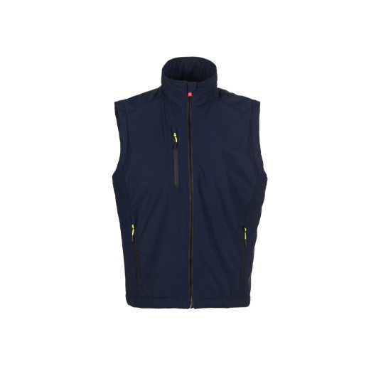 KAMIZELKA OCIEPLANA SOFTSHELL MĘSKA CREEK PAD VEST ULTRALITE - GRANATOWY/CZARNY