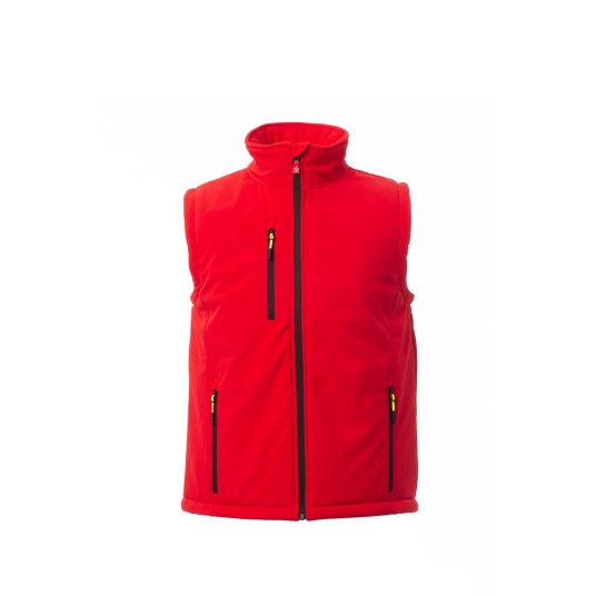 KAMIZELKA OCIEPLANA SOFTSHELL MĘSKA GALE PAD VEST - CZERWONY/CZARNY