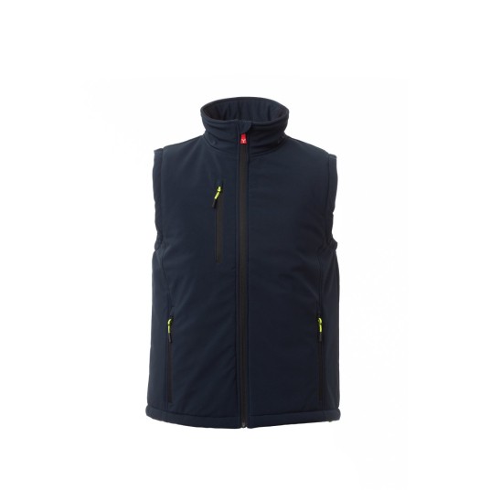 KAMIZELKA OCIEPLANA SOFTSHELL MĘSKA GALE PAD VEST - GRANATOWY/KRÓLEWSKI NIEBIESKI