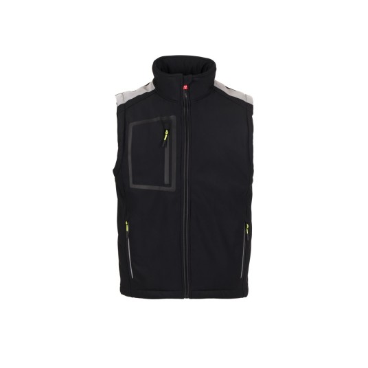 KAMIZELKA OCIEPLANA SOFTSHELL MĘSKA STREAM PAD VEST - CZARNY/CZARNY