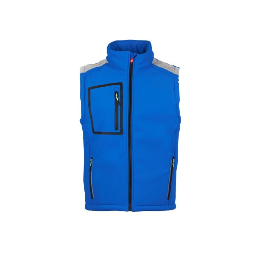 KAMIZELKA OCIEPLANA SOFTSHELL MĘSKA STREAM PAD VEST - KRÓLEWSKI NIEBIESKI/GRANATOWY
