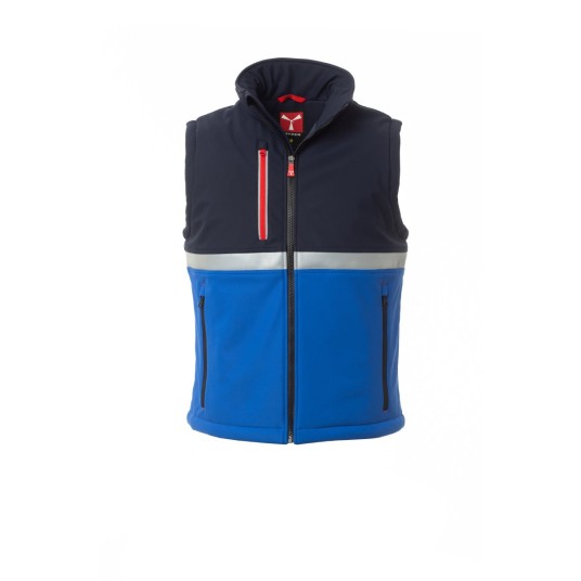 KAMIZELKA OCIEPLANA SOFTSHELL MĘSKA WISE PAD VEST - KRÓLEWSKI NIEBIESKI/GRANATOWY