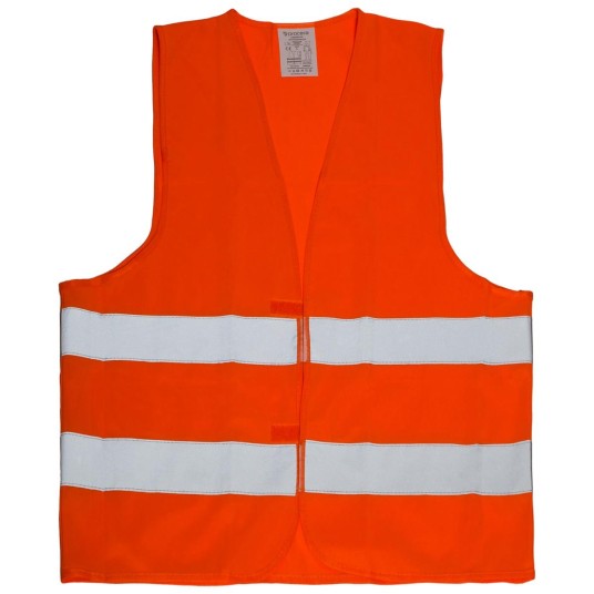 KAMIZELKA ODBLASKOWA OSTRZEGAWCZA POMARAŃCZOWA