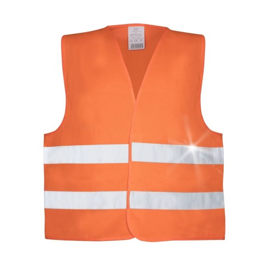 KAMIZELKA OSTRZEGAWCZA ALEX 120G/M2 - POMARAŃCZOWY