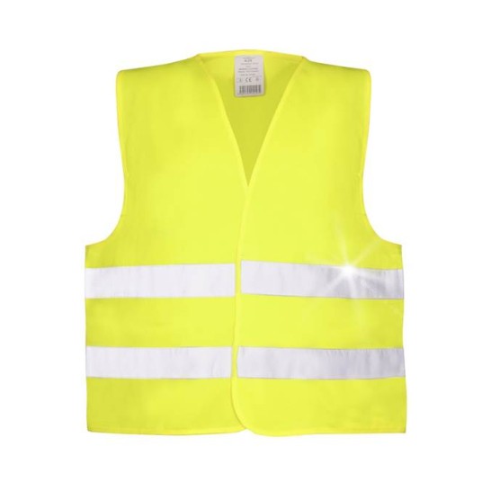 KAMIZELKA OSTRZEGAWCZA ALEX 120G/M2 - ŻÓŁTY