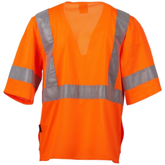 KAMIZELKA OSTRZEGAWCZA EXO MESH - POMARAŃCZOWY FLUO
