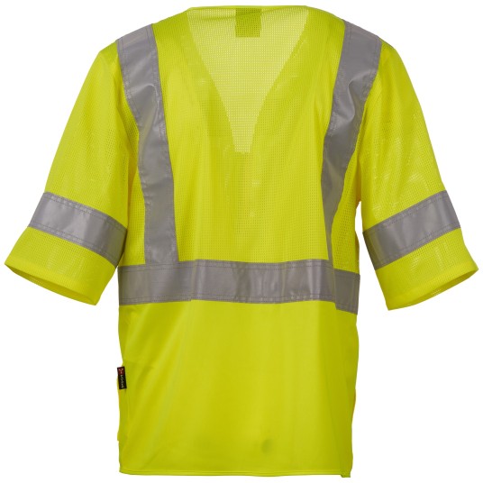 KAMIZELKA OSTRZEGAWCZA EXO MESH - ŻÓŁTY FLUO