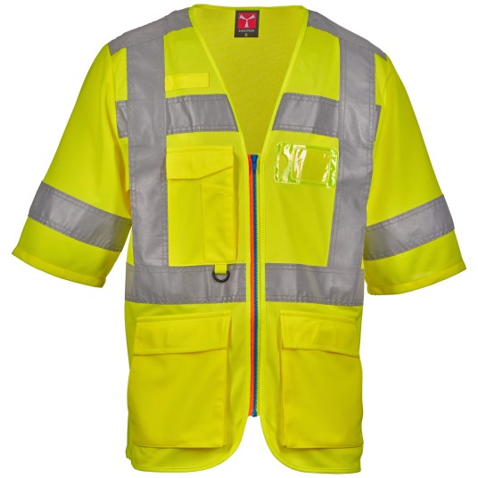 KAMIZELKA OSTRZEGAWCZA EXO - ŻÓŁTY FLUO