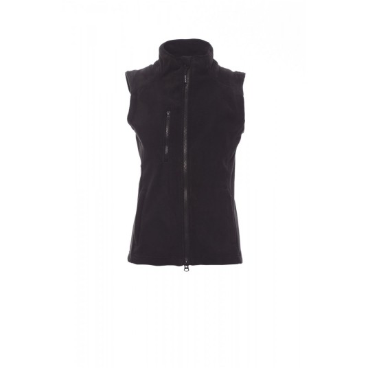 KAMIZELKA POLAR ROZPINANA DAMSKA EASY+LADY - CZARNY