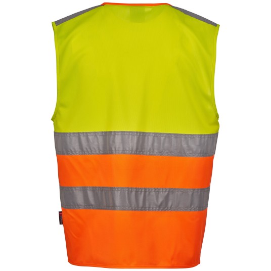 KAMIZELKA ROBOCZA ACE - ŻÓŁTY FLUO - POMARAŃCZOWY FLUO