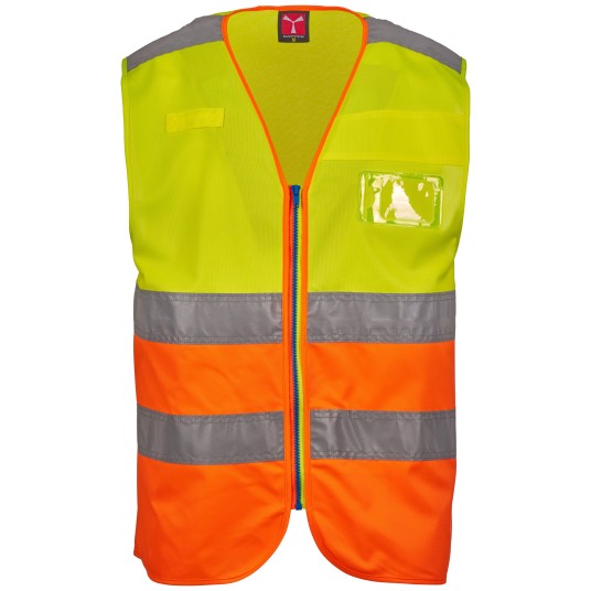 KAMIZELKA ROBOCZA ACE - ŻÓŁTY FLUO - POMARAŃCZOWY FLUO