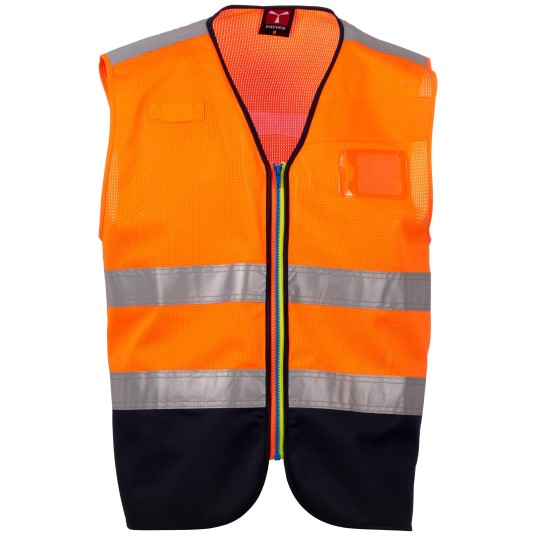 KAMIZELKA ROBOCZA ACK MESH - POMARAŃCZOWY FLUO-GRANATOWY