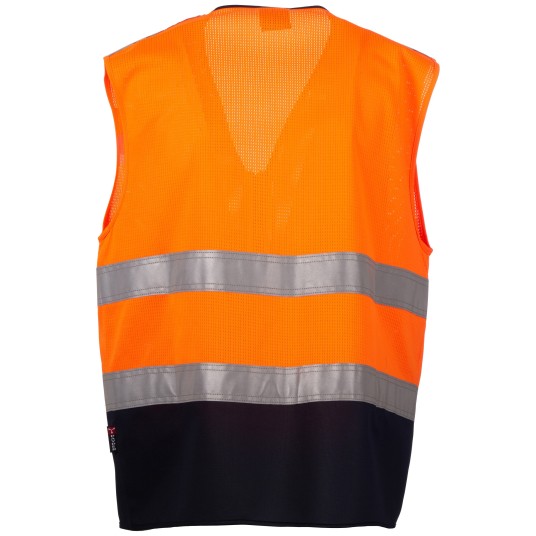 KAMIZELKA ROBOCZA ACK MESH - POMARAŃCZOWY FLUO-GRANATOWY