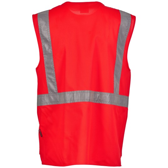 KAMIZELKA ROBOCZA EXTRA - CZERWONY FLUO
