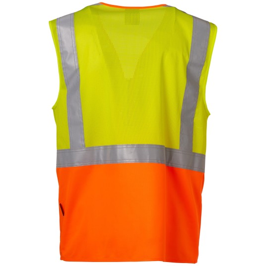 KAMIZELKA ROBOCZA EXTRA MESH - ŻÓŁTY FLUO - POMARAŃCZOWY FLUO