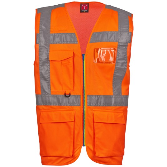 KAMIZELKA ROBOCZA EXTRA - POMARAŃCZOWY FLUO