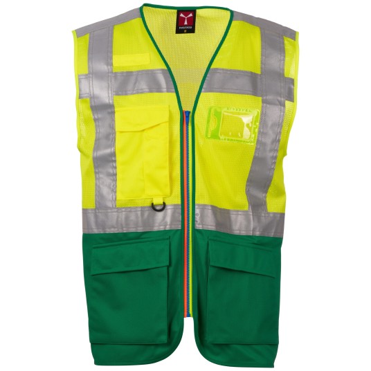 KAMIZELKA ROBOCZA EXTROVERT MESH - ŻÓŁTY FLUO-ŻELOWY ZIELONY