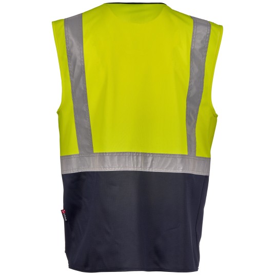 KAMIZELKA ROBOCZA EXTROVERT - ŻÓŁTY FLUO-GRANATOWY