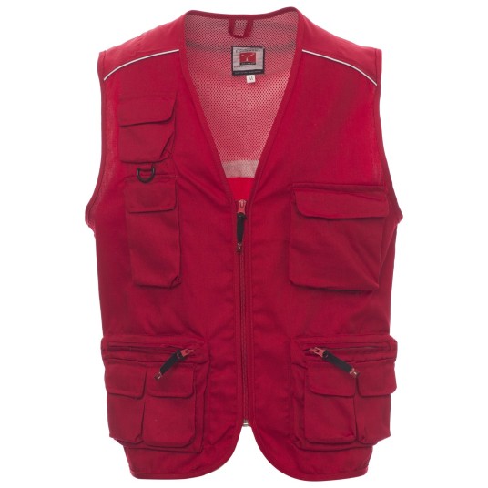 KAMIZELKA ROBOCZA POCKET - CZERWONY