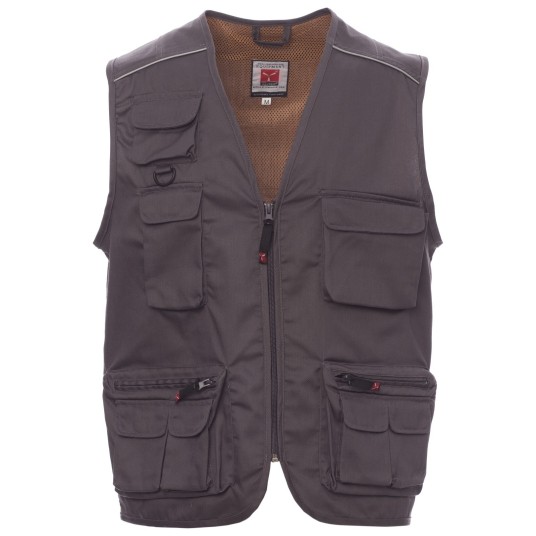KAMIZELKA ROBOCZA POCKET - ZADYMIONY