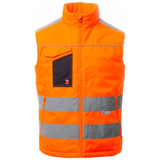 KAMIZELKA ROBOCZA TASK - POMARAŃCZOWY FLUO-GRANATOWY