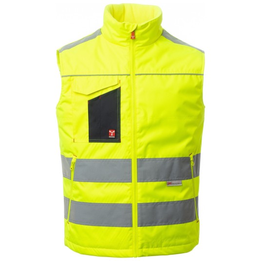 KAMIZELKA ROBOCZA TASK - ŻÓŁTY FLUO-GRANATOWY