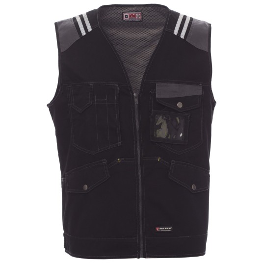 KAMIZELKA ROBOCZA TUCSON - CZARNY-ZADYMIONY