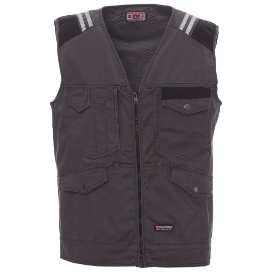 KAMIZELKA ROBOCZA TUCSON - ZADYMIONY-CZARNY