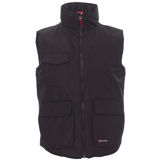 KAMIZELKA ROBOCZA WANTED - CZARNY-SZARY STALOWY