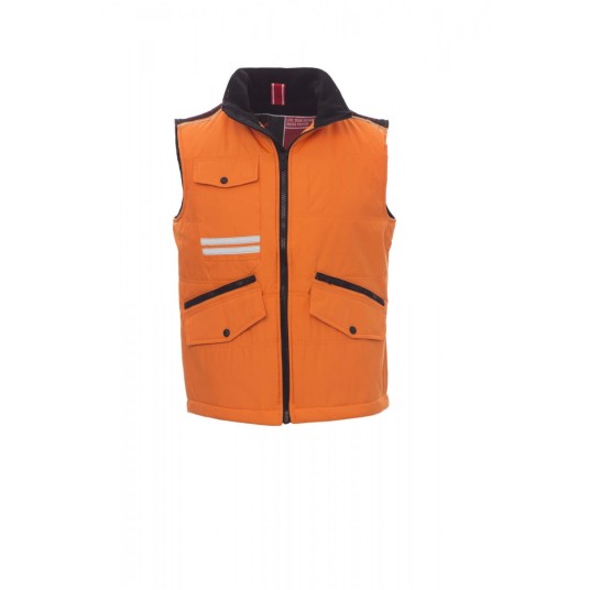 KAMIZELKA ROZPINANA UNISEX MIG 2.0 - POMARAŃCZOWY/CZARNY