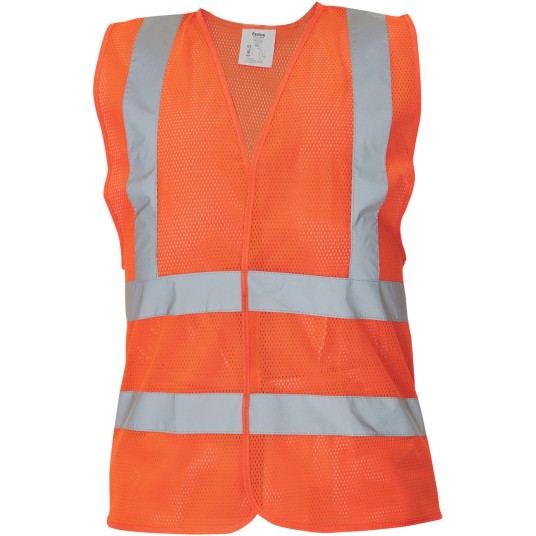 KAMIZELKA SIATKOWA ODBLASKOWA QUOLL HI-VIS - POMARAŃCZOWY