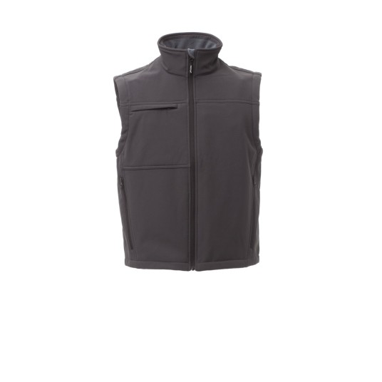 KAMIZELKA SOFTSHELL MĘSKA BERING - ANTRACYTOWY