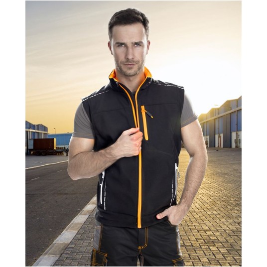 KAMIZELKA SOFTSHELL VISION - CZARNY
