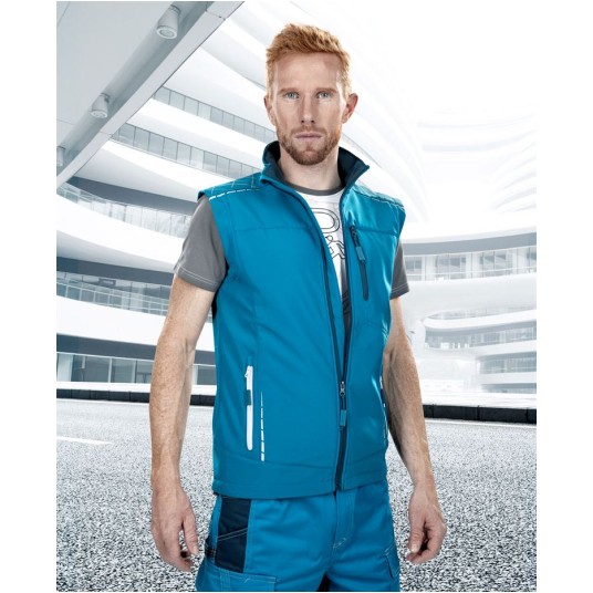 KAMIZELKA SOFTSHELL VISION - NIEBIESKI