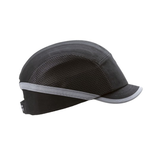 KASK LEKKI COVERGUARD Z DASZKIEM 3CM WENTYLOWANY - CZARNY