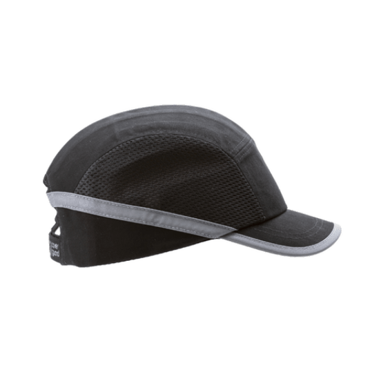 KASK LEKKI COVERGUARD Z DASZKIEM 5CM WENTYLOWANY - CZARNY