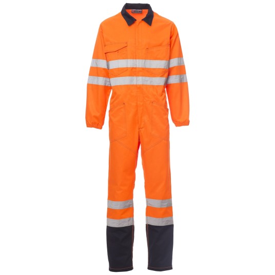 KOMBINEZON ROBOCZY SHIP - POMARAŃCZOWY FLUO-GRANATOWY