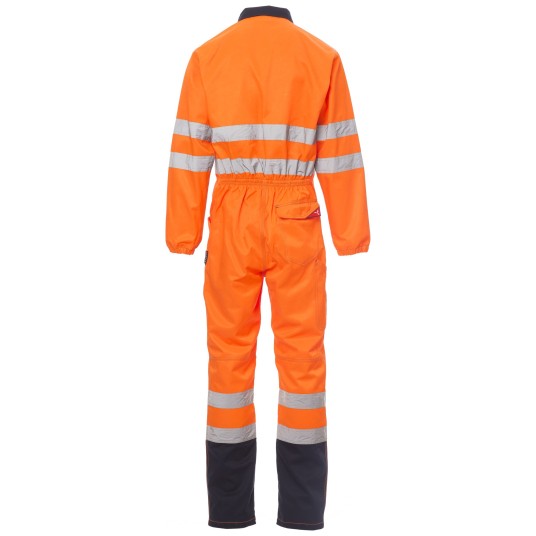 KOMBINEZON ROBOCZY SHIP - POMARAŃCZOWY FLUO-GRANATOWY