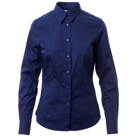 KOSZULA DŁUGI RĘKAW FLORENTIA LADY - SZAFIROWY NIEBIESKI