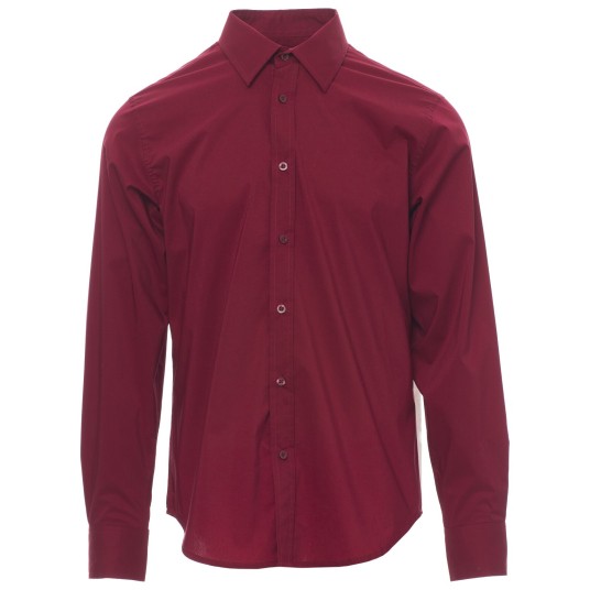 KOSZULA DŁUGI RĘKAW IMAGE - BORDOWY