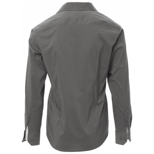 KOSZULA DŁUGI RĘKAW IMAGE - SZARY STALOWY