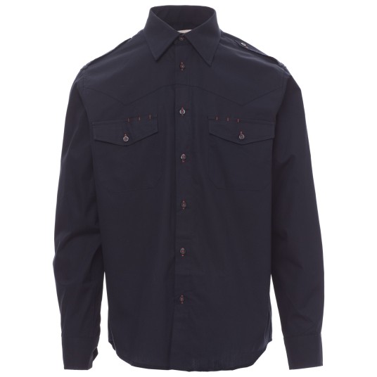 KOSZULA DŁUGI RĘKAW TROPHY - GRANATOWY