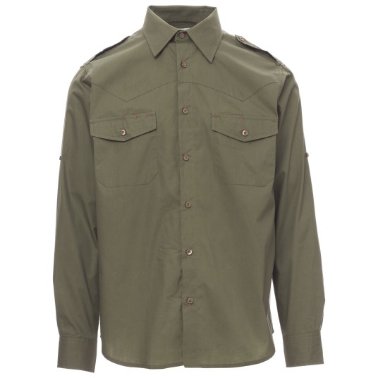 KOSZULA DŁUGI RĘKAW TROPHY - ZIELONY WOJSKOWY