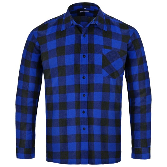 KOSZULA FLANELOWA FLANCO NIEBIESKA