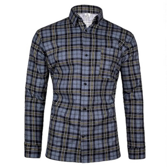 KOSZULA FLANELOWA KRATA SZARA