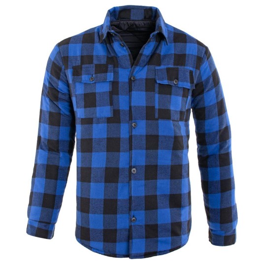 KOSZULA FLANELOWA OCIEPLANA NIEBIESKA