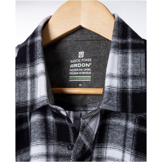 KOSZULA FLANELOWA OPTIFLANNEL - CZARNY