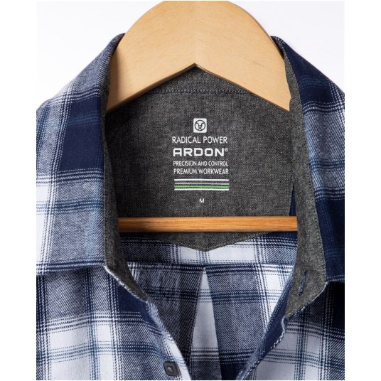 KOSZULA FLANELOWA OPTIFLANNEL - GRANATOWY