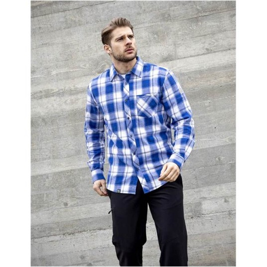 KOSZULA FLANELOWA OPTIFLANNEL - NIEBIESKI