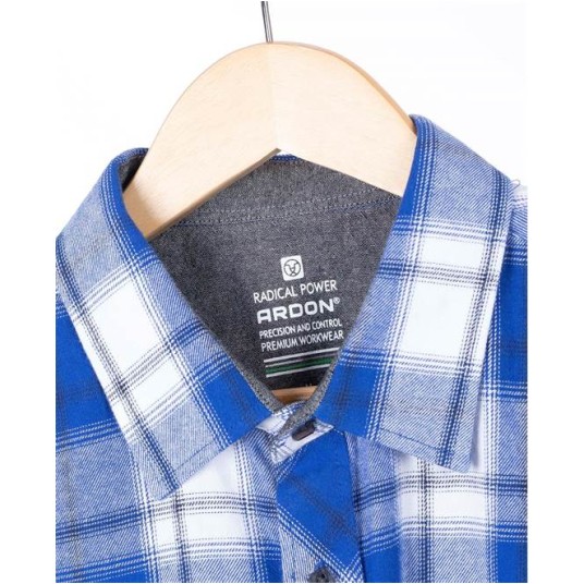 KOSZULA FLANELOWA OPTIFLANNEL - NIEBIESKI